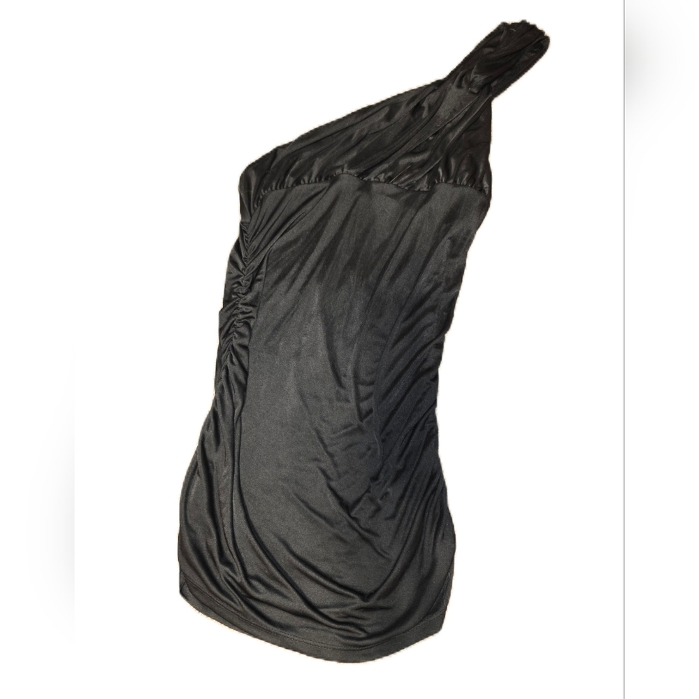 💓 3/$15 Elegant Black One-Shoulder Body Con Form Fitting Dress